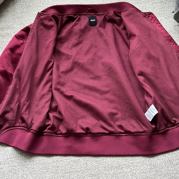 Ardene Burgundy Bomber Jacket. Size small. - Picture 2 of 4